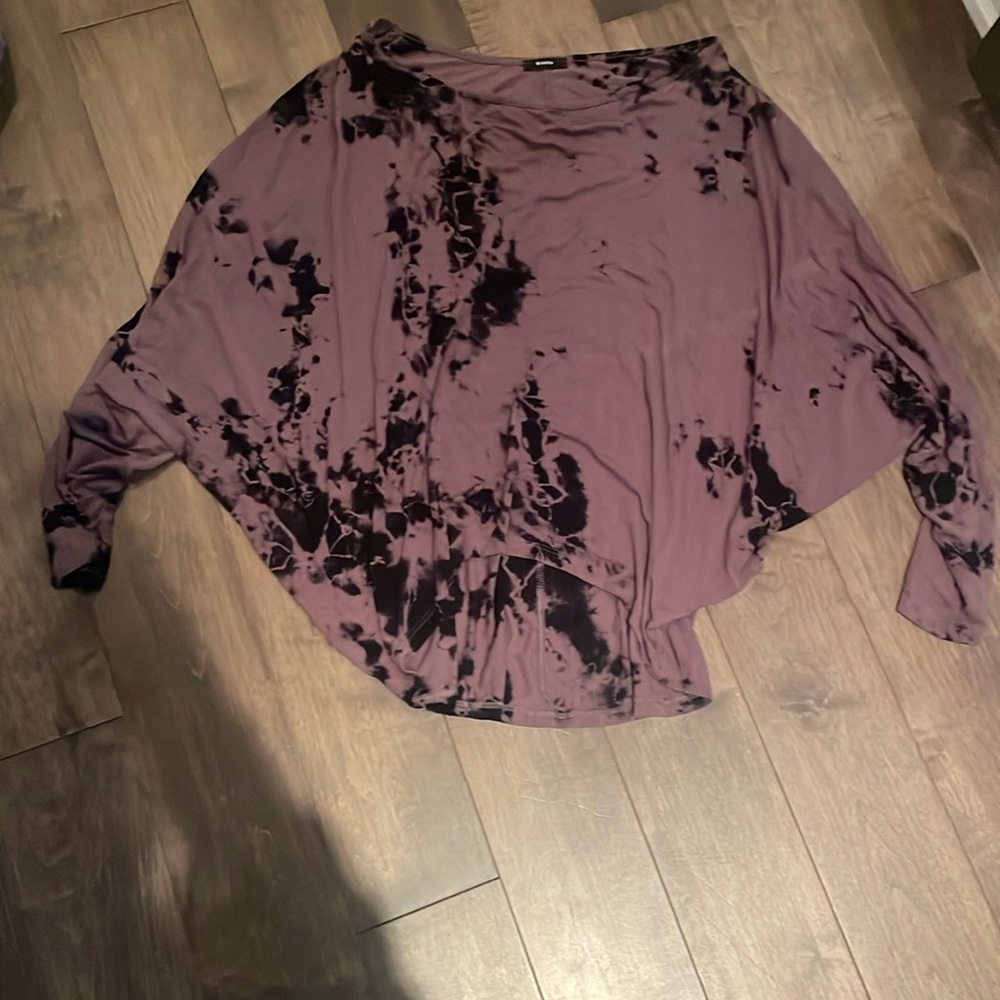 Enti Maroon/black 3/4 length shirt